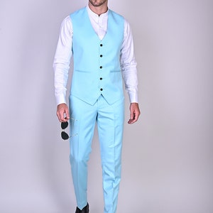 Boys' Summer Slim Fit 3-Piece Linen Suit Set - Lightweight Wedding, Easter, Or Formal Outfit