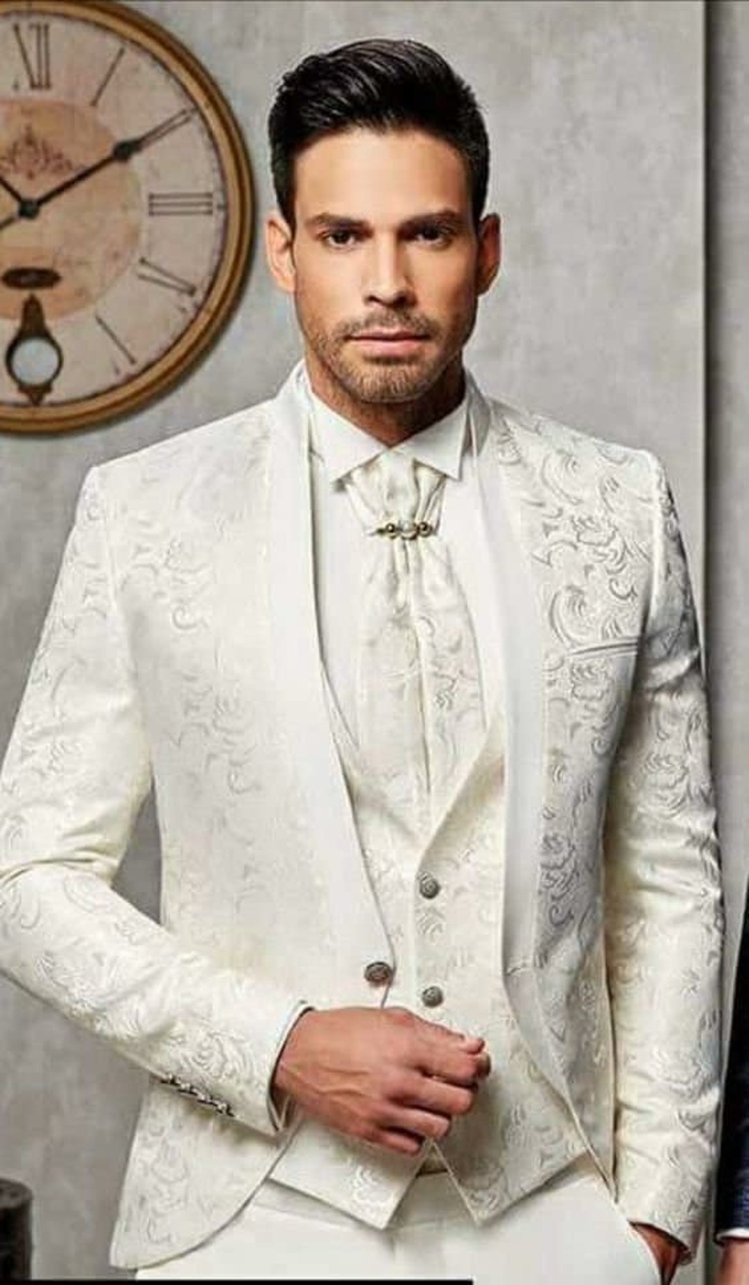 Paisley 3 Piece Suit for Man Elegant Suit for Prom Summer Etsy