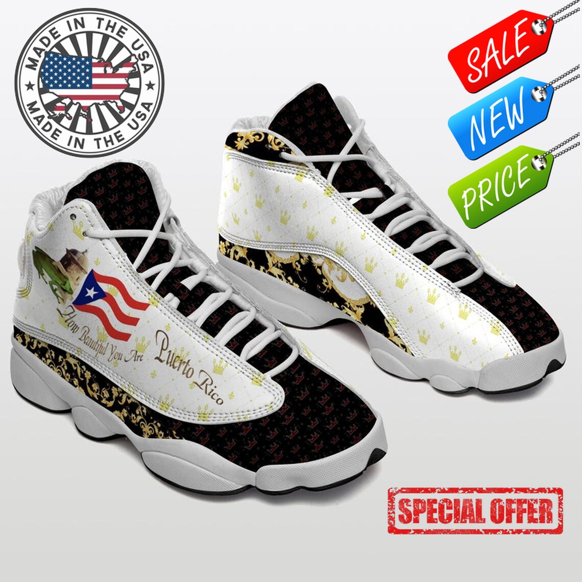 Puerto Rico Jordan 13 Shoes Flag Puerto Rico Shoe Etsy