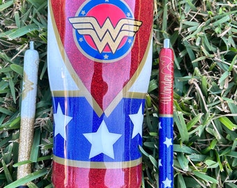 Amazing Woman | Glitter Tumbler | 12-40oz |Pen Gift Set | Personalized