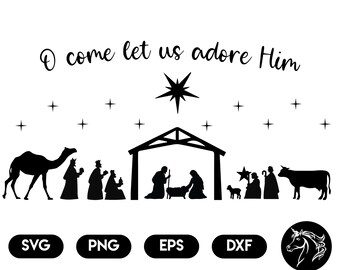 Download Nativity Svg Etsy