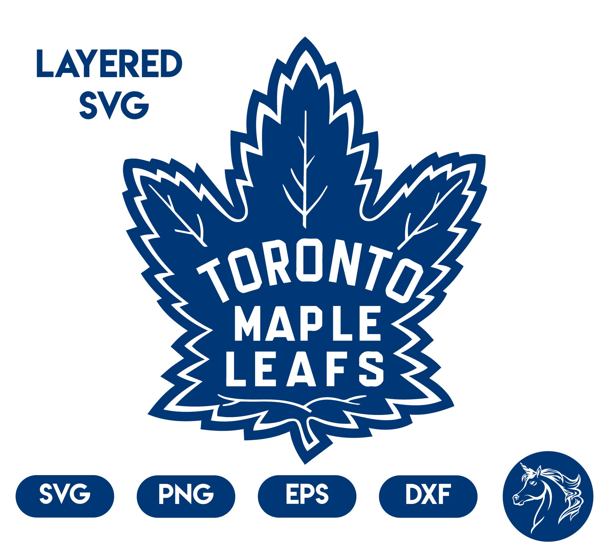 Toronto Maple Leafs Logo Svg Layered Svg Toronto Maple Leafs Etsy
