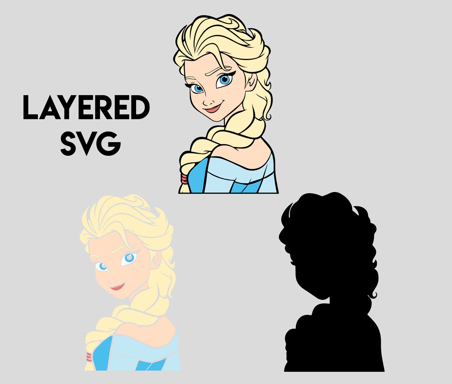 Free Free Layered Elsa Svg 740 SVG PNG EPS DXF File