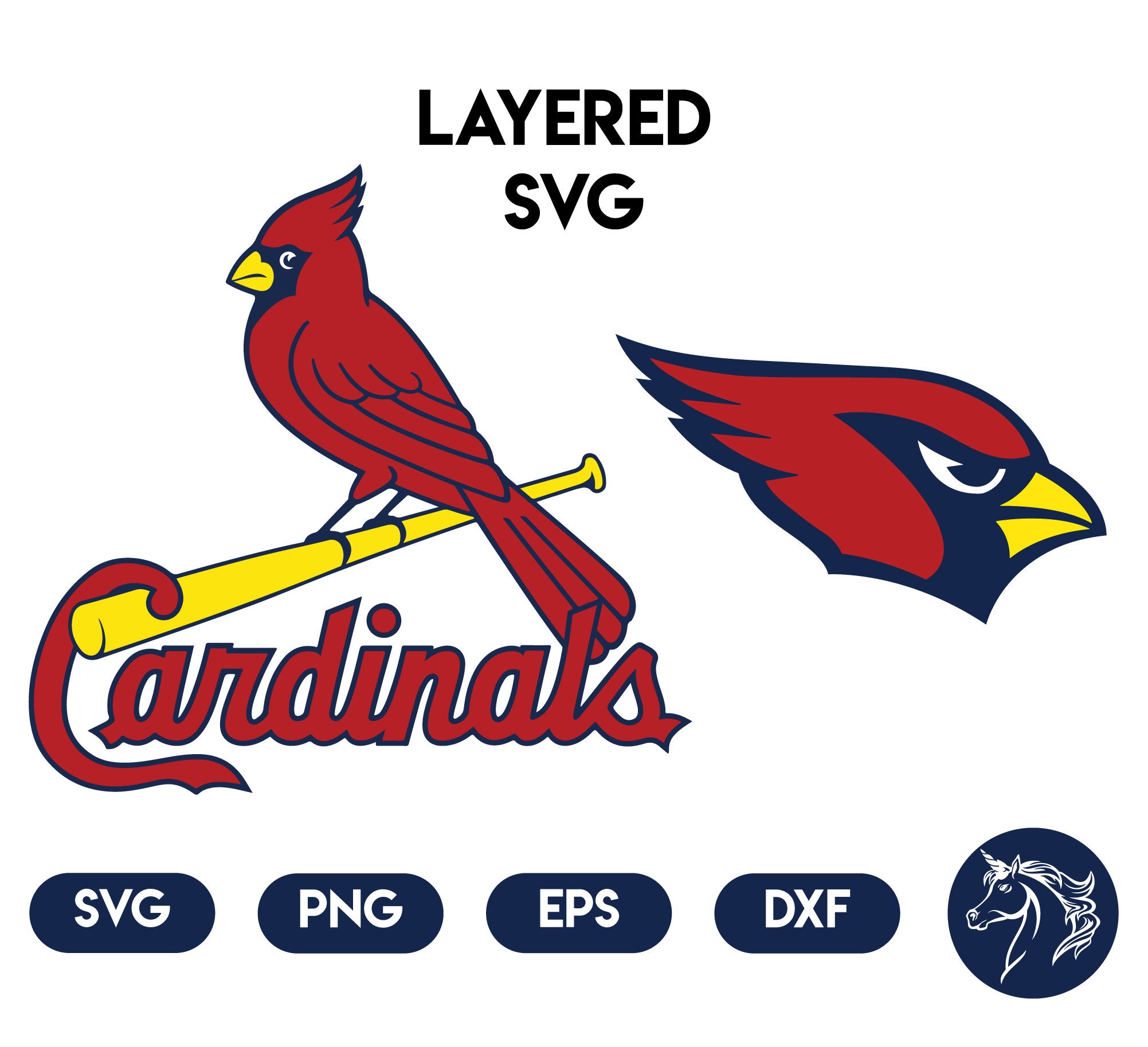 Cardinals SVG Cardinals SVG Layered svg Cardinals Cricut | Etsy