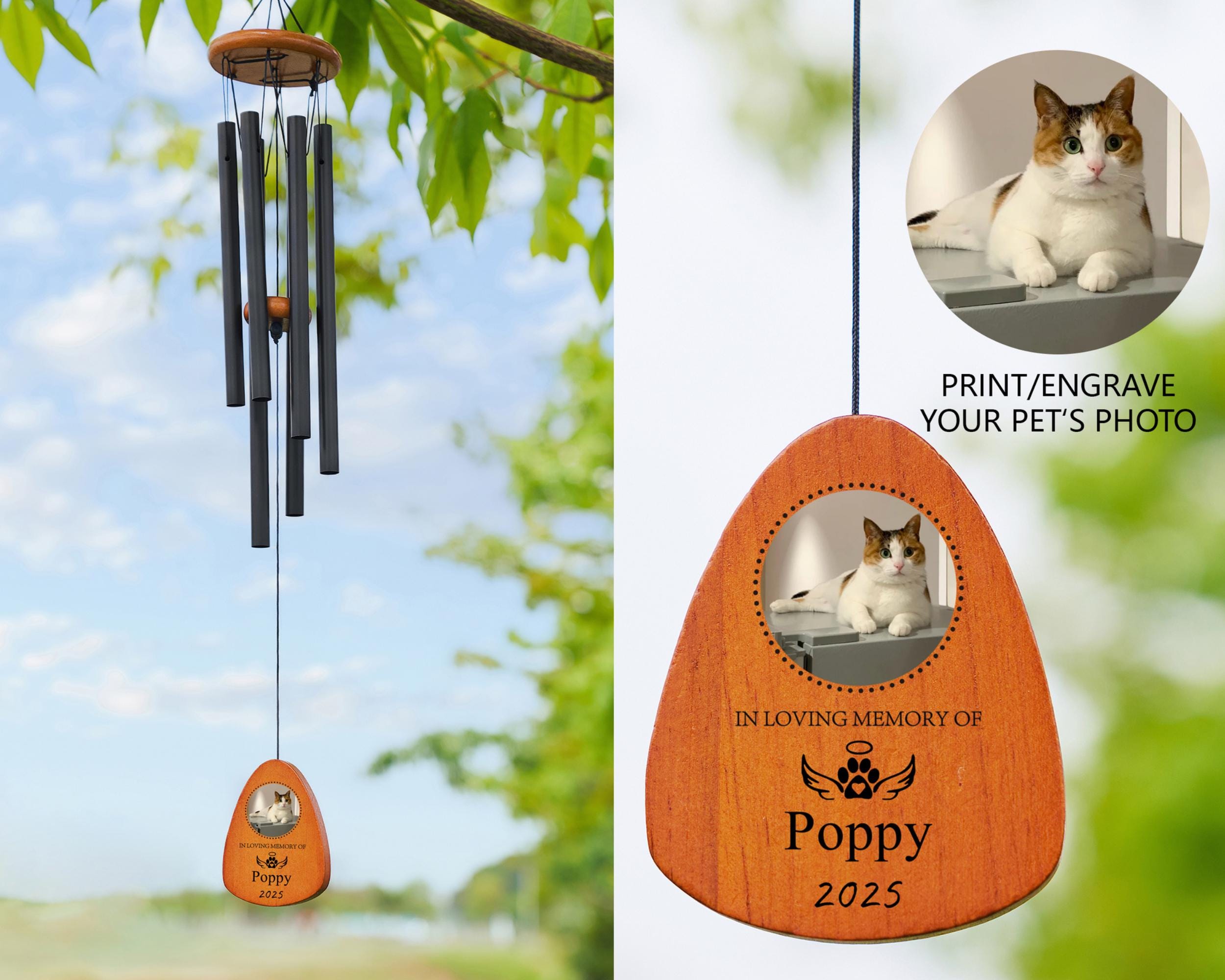 Shiba Inu Windspiel Aus Holz – Dekorative Türklingel Für Garten, Terrasse & Wohnung