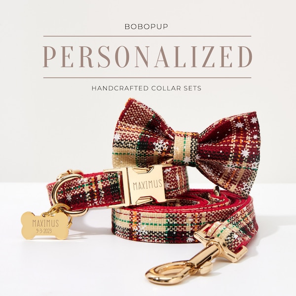 Christmas Dog Collar Etsy