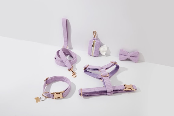Lavender dog harness discount