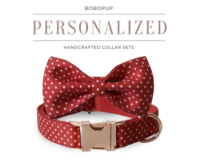 Personalized Dog Collar and Dog Leash and Bow Tie Free Etsy