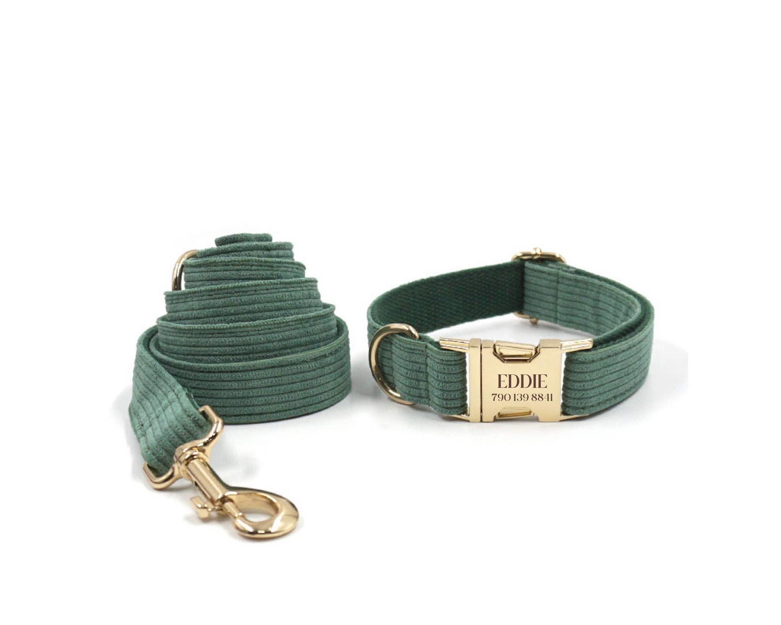 Forest Green Corduroy Dog Harness Step in Harness Etsy UK