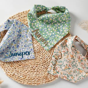 Embroidered Pet Name Bandana,Custom Dog Bandana With Name,Party Pet Bandana,Custom Dog Scarf,Pet Birthday Bandana Gift for Her