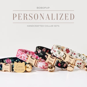 Handmade Cat Collar Leash For Pet Owners,Personalized Kitten Collar Bowtie For Pet Birthday Gift,Custom Puppy Collar Leash Gift For Pet Mom