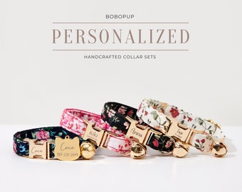 Handmade Cat Collar Leash For Pet Owners,Personalized Kitten Collar Bowtie For Pet Birthday Gift,Custom Puppy Collar Leash Gift For Pet Mom