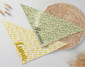 Embroidered Dog Name Bandana,Personalized Pet Scarf with Name,Custom Dog Collar Bandana for Birthday Gift,Dog Bandana Holiday Gift