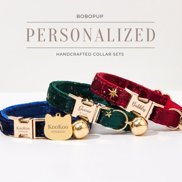 Gold Cat Collar Etsy