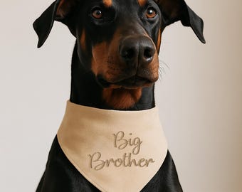 Personalized Dog Bandana with Embroidered Pet Name,Handmade XS, XL Dog Gear,Pet Accessories For Small & Large Dogs,Gifts For Adventure Dogs
