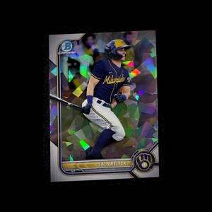 Lunette atomique chromée Bowman Sal Frelick (2022), carte prospect Milwaukee Brewers, livraison gratuite aux États-Unis !