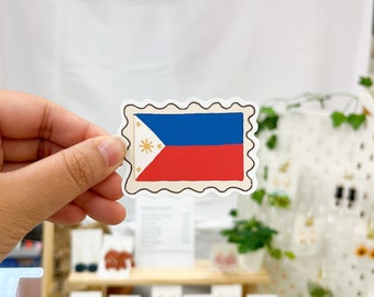 Filipino Flag Stamp Sticker