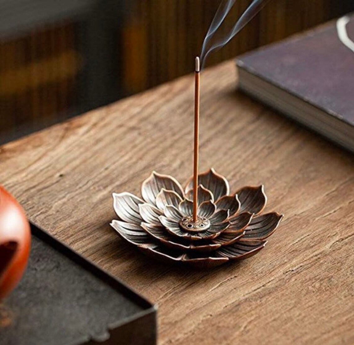 Lotus Incense Burner/Holder Brass Lotus Stick Incense Holder Etsy