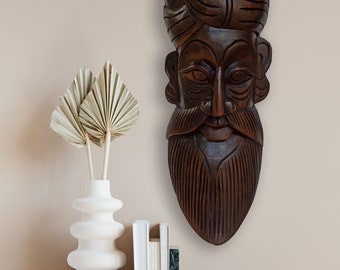 Wood Wall Mask Etsy