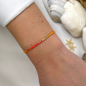 Bracelet "Marrakesh" made of Miyuki Delica glass beads | Glass bead bracelet with macrame clasp | colorful beaded bracelet