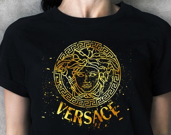 versace t shirt etsy