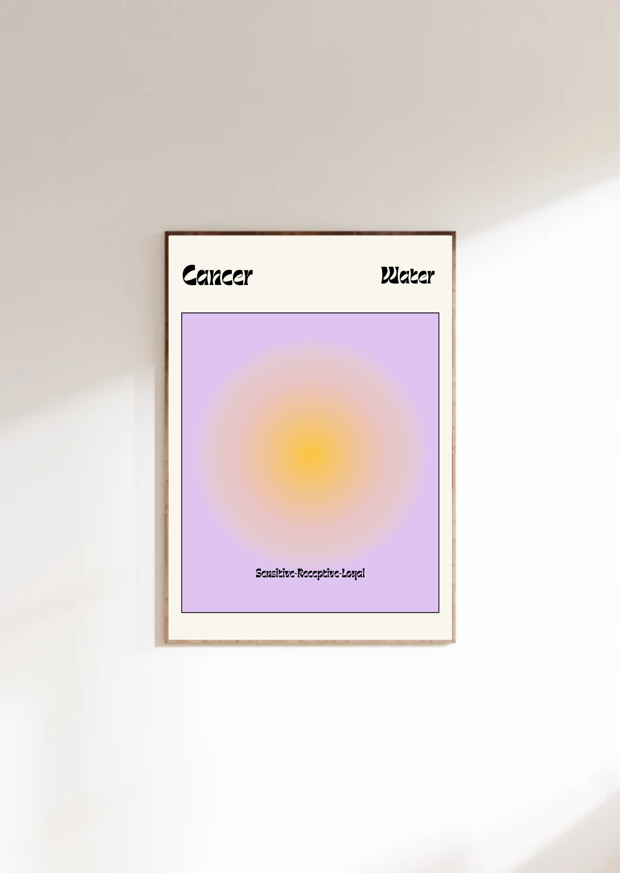 Cancer Wall Art, Zodiac Sign, College Dorm Poster, Cancer Print, Zodiac ...