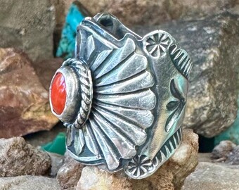 SUNSHINE REEVES STERLING Box, Navajo Silversmith, Native American