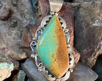 Sterling Silver Royston Turquoise Pendant