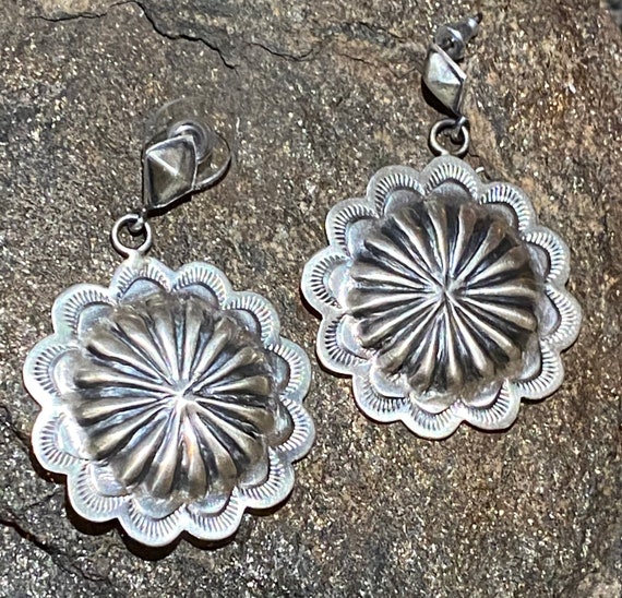 Sterling silver concho best sale earrings