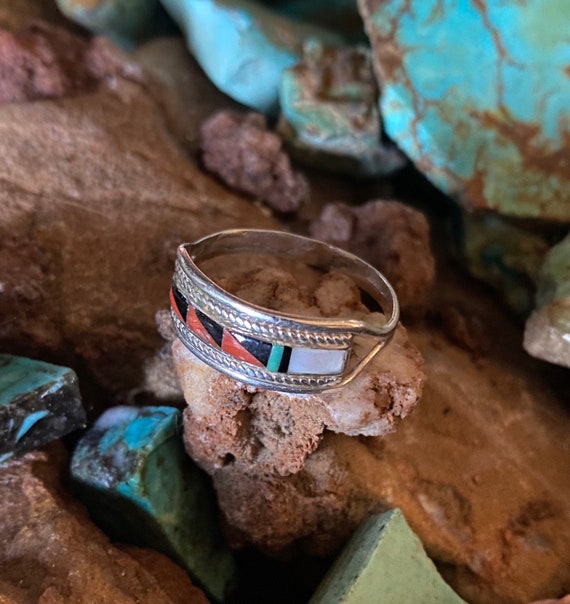 Inlay Multi Stone Ring - Gem