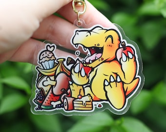 Agumon - Double-sided acrylic charm