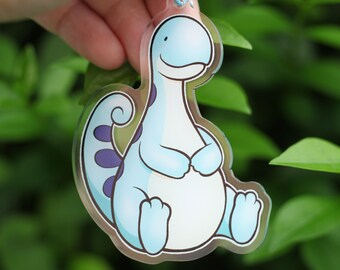 Relaxaurus - Double-sided acrylic charm