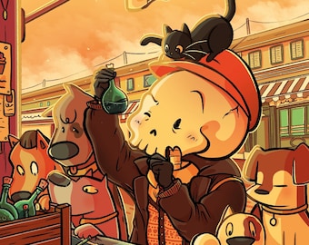 A Skeletons shopping day - Print