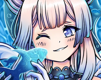 Kokomi's playful side - Print