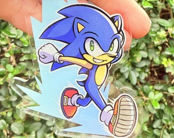 Sonic the hedgehog - Double-sided acrylic charm