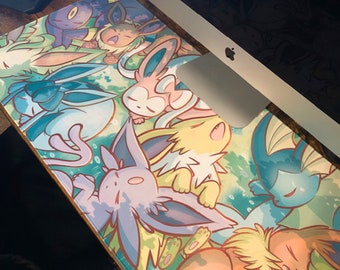 Eeveelutions - Large 80 x 40 cm Mouse Mat