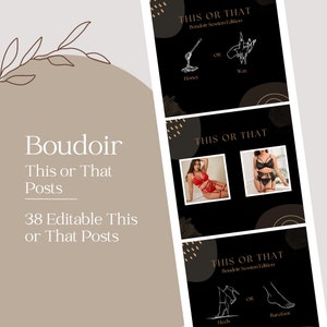 Boudoir Business Facebook Content, This or That Posts, Boudoir VIP Facebook Group, Boudoir Marketing, Boudoir Photography Content, Boudoir