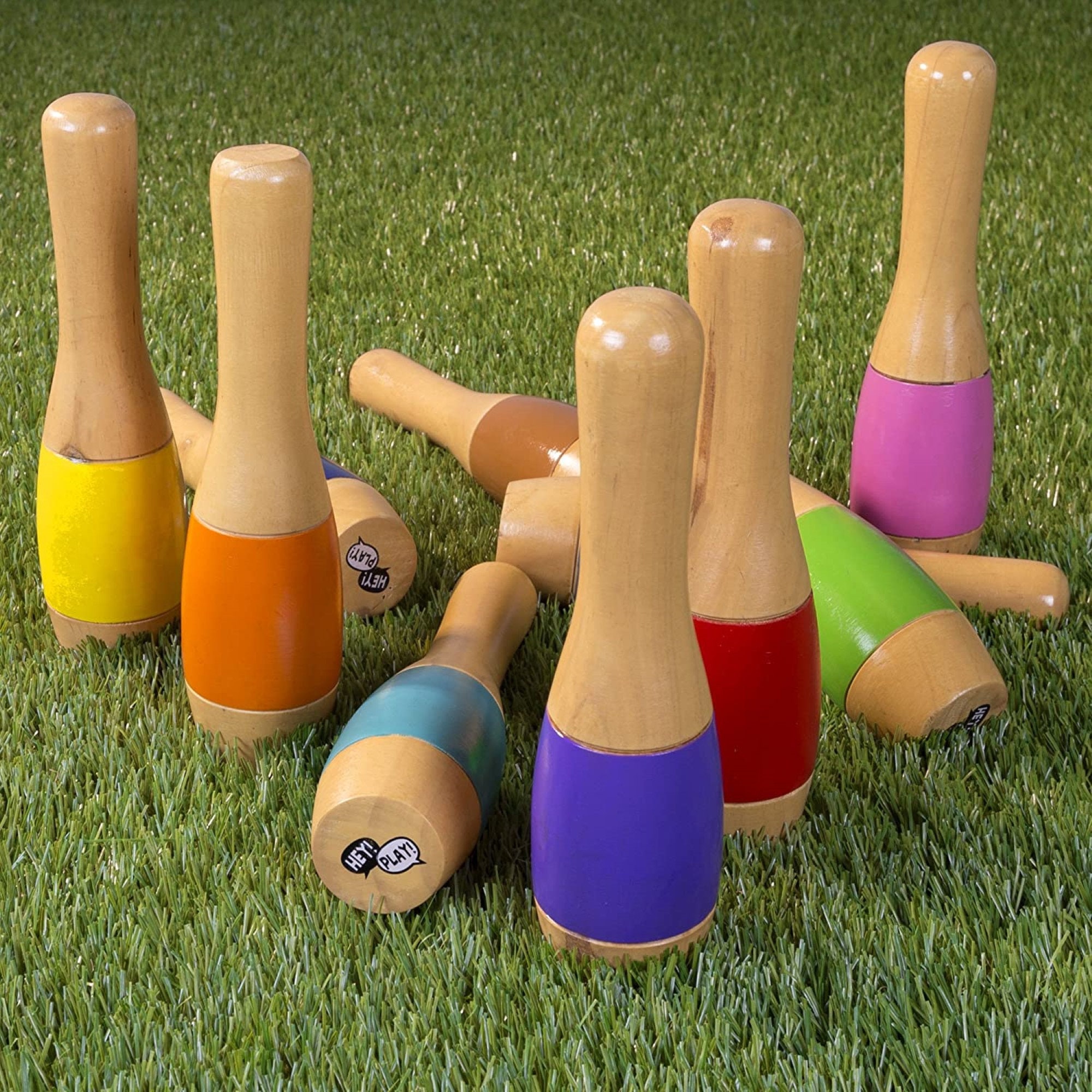 Lawn Bowling Set 9.5 Inch Wooden Easy Fun Game with Nylon Etsy