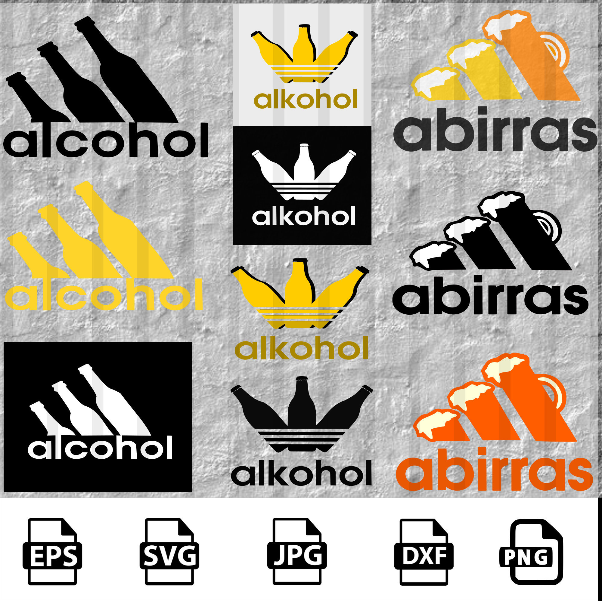 Abirras Logo Parody Alcohol Adidas Logo Parody Adidas Fun - Etsy Abirras Logo Parody Alcohol Adidas Logo Parody Adidas Fun - Etsy