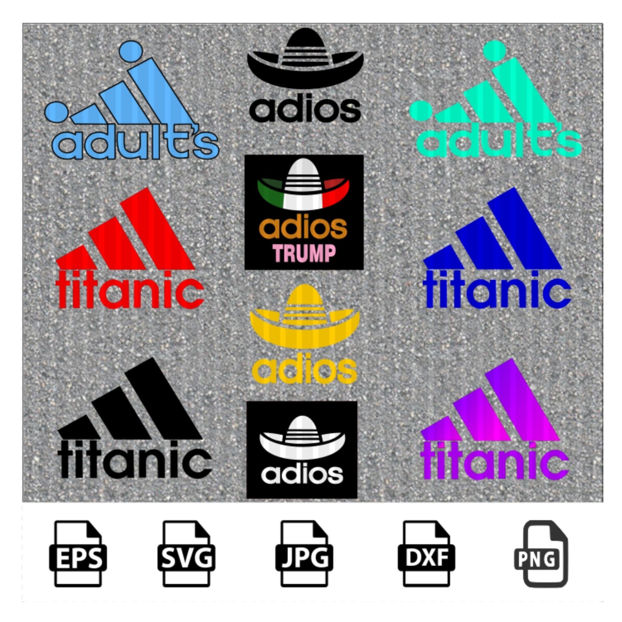 debate Manto Mantenimiento Adidas logo parodyadidas fundownload adidas funny logo svg - Etsy España