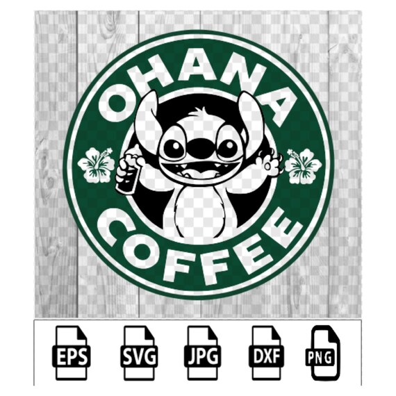 Download Starbucks Logo Parody Ohana Coffee Starbucks Logo Logo Etsy