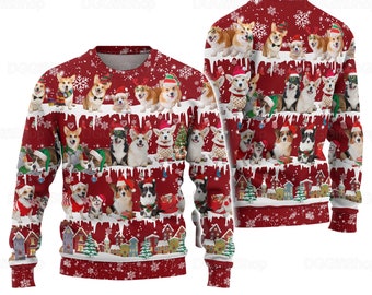 etsy corgi christmas sweater