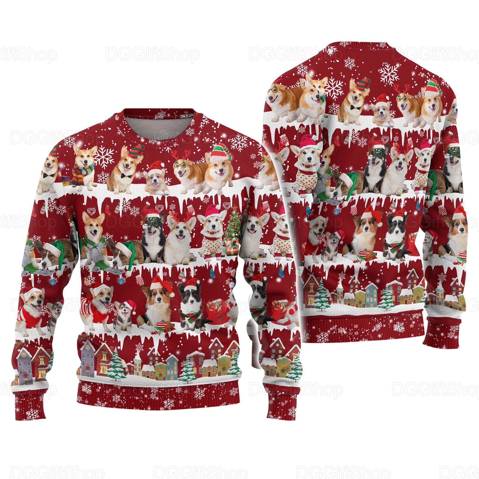 Discover Corgi Christmas Sweater - Fun Holiday Sweater for Dog Lovers