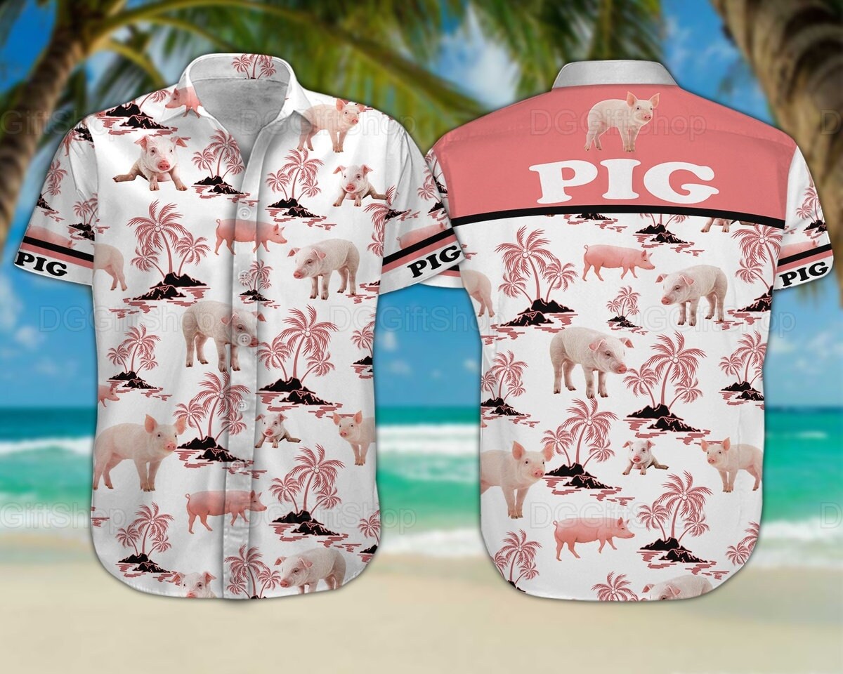 Pig Hawaiian Shirts Pig Summer Shirts Vintage Hawaii Shirt - Etsy