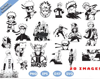 Vector File Svg Digital Printable Pack Anime 13 Vectors Instant Download Png Cutfile Silhouette Pdf Art Collectibles Digital Vadel Com