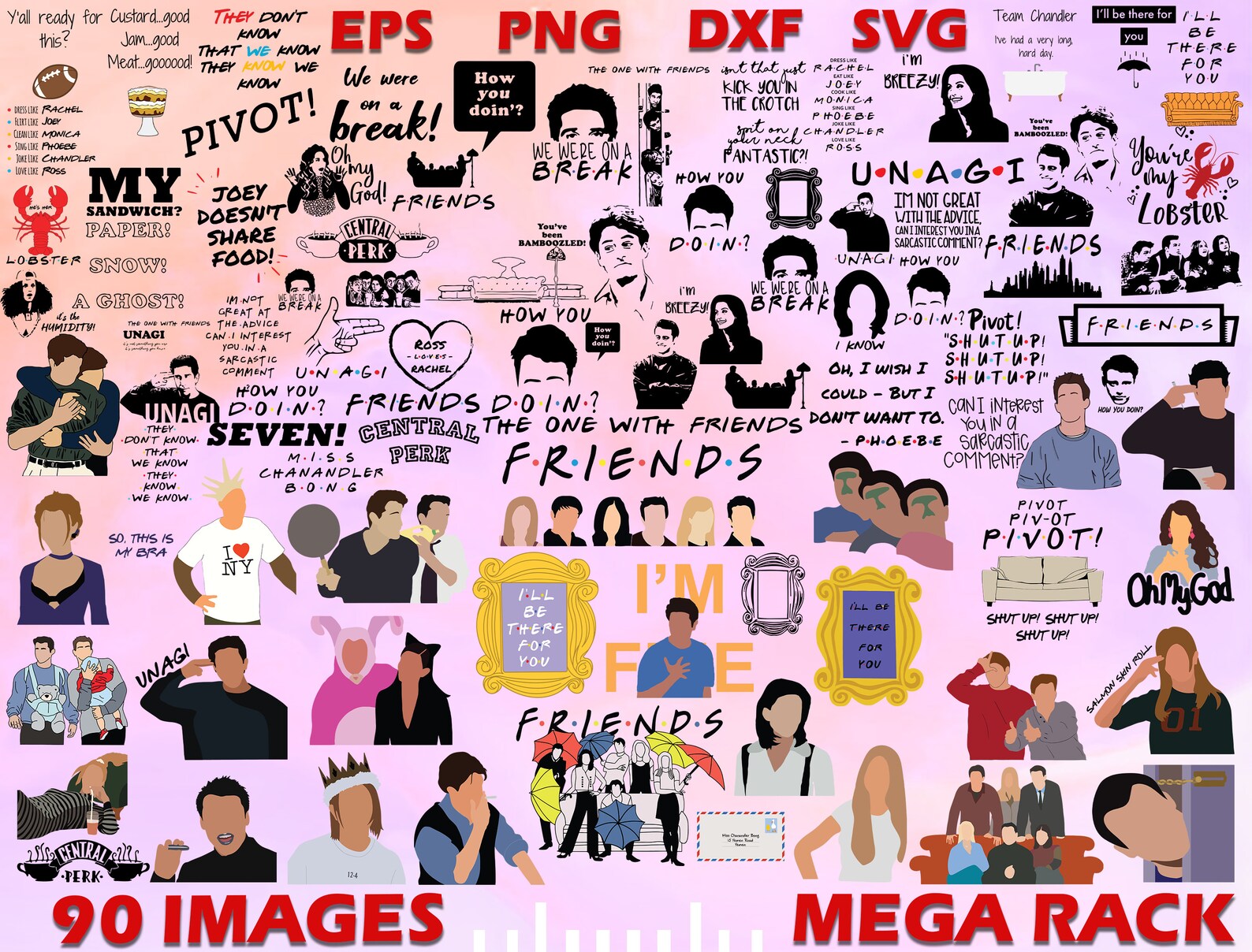 Free Free Friends Svg Bundle 651 SVG PNG EPS DXF File