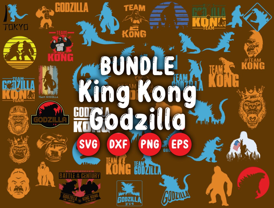 Free Free Godzilla King Kong Svg 634 SVG PNG EPS DXF File