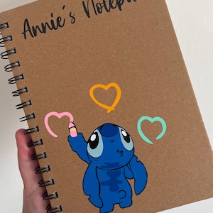 Stitch Gifts Ohana Gift Stitch Lined Leather Journal Notebook Just A Girl  Who Loves Stitch A5 Size Writing Notebook Funny Movie Fans Gift Ohana