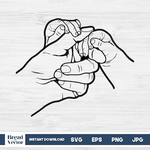 Family Hands Svg, Mother And Babies Holding Hands Svg Design Cut File, Cricut, Silhouette, Png, Jpeg, Eps, Svg, Digital Download