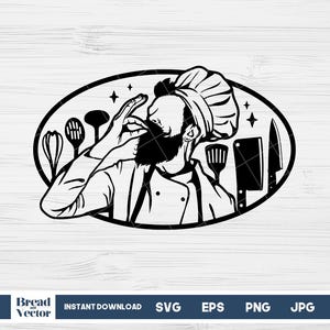 Chef Svg | Cozinheiro Svg | Utensílios de cozinha Svg | Chef Pai Svg | Design de camiseta Chef Cozinheiro | Utensílios de cozinha Chef Svg | Download digital Eps Png Jpeg